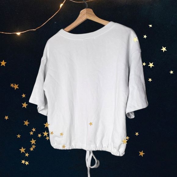 Mododoc Short Sleeve SweatShirt Top Glacier Blue Small - Picture 3 of 4